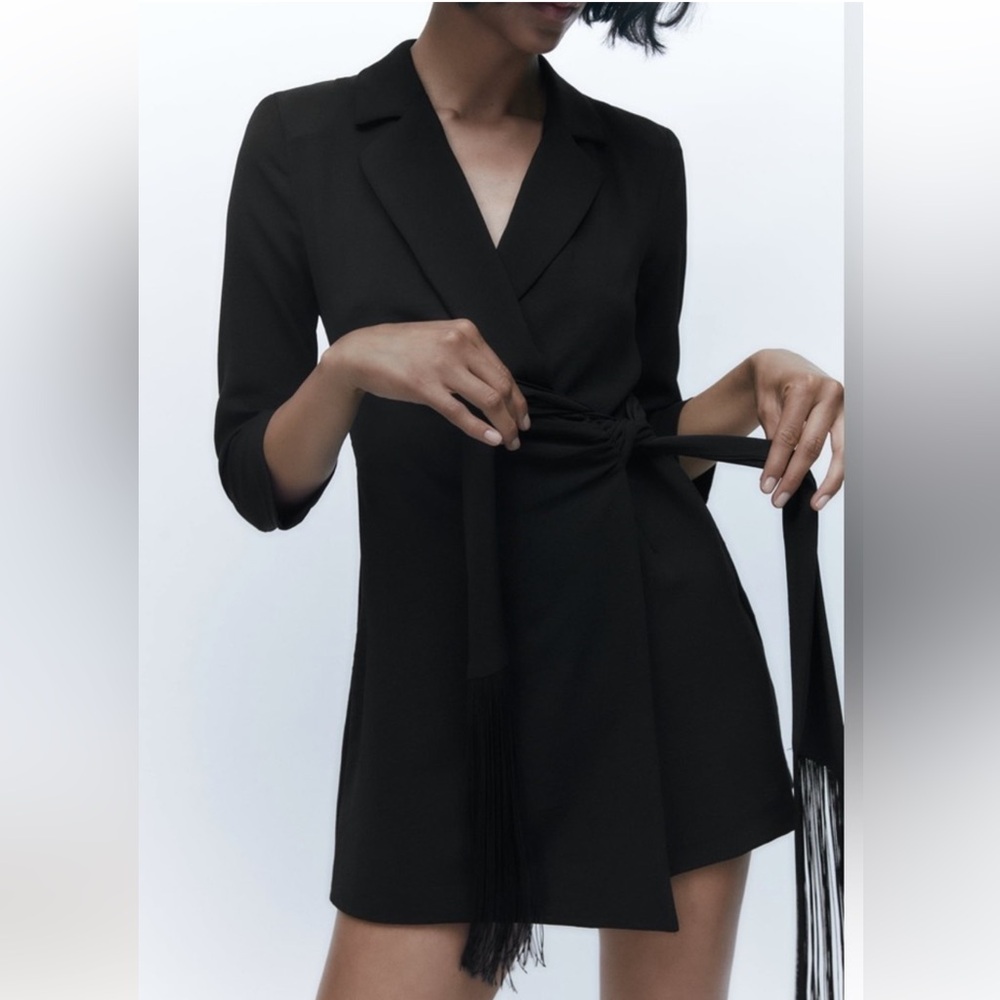 Zara Women's Black Playsuit-romper